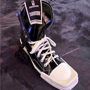 Converse x Rick Owens DRKSHDW TURBODRK. Black, Size 10, BRAND NEW.